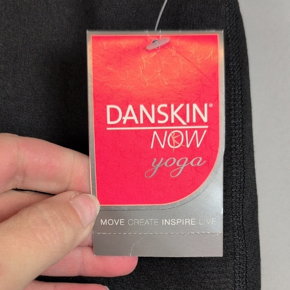 Danskin Purple and Black Leggings with Flared Design - Picture 5 of 8